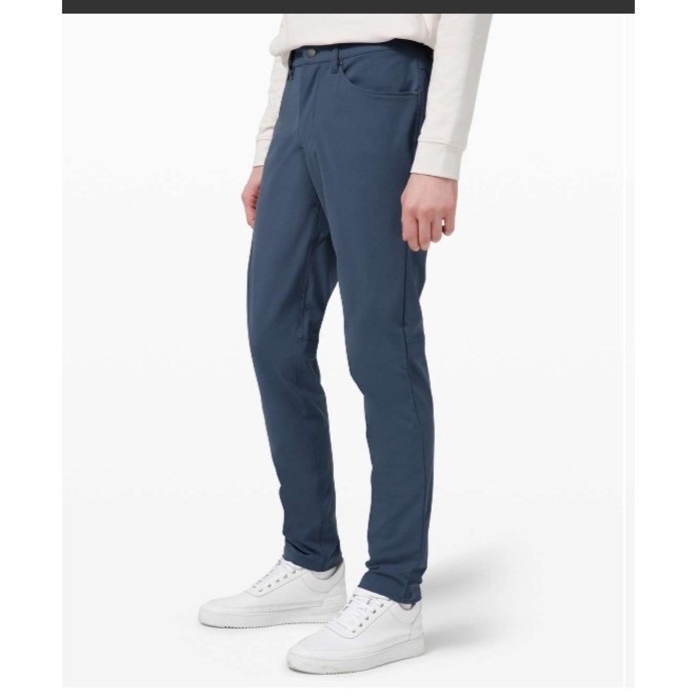 Lululemon‎ ABC Pants Slim Fit Navy Mens Size 33 Tech Stretch Casual